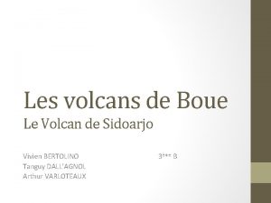 Volcan de boue de sidoarjo Volcan de boue de sidoarjo