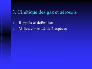 Loi de fick Loi de fick