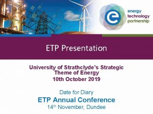 Etp presentation Etp presentation