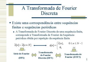 Transformada de fourier discreta