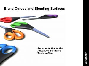 Blend Curves and Blending Surfaces An Introduction to