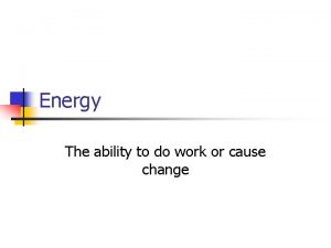 The ability to do work or cause change is