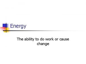 The ability to do work or cause change