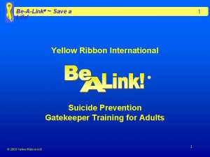Yellow ribbon card