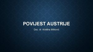 Povijest austrije