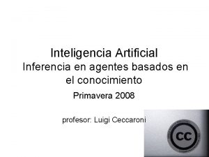 Inteligencia Artificial Inferencia en agentes basados en el