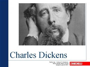 Charles Dickens Performer Culture Literature Marina Spiazzi Marina