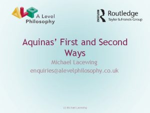 Michael lacewing philosophy