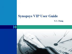 Synopsys design compiler user guide