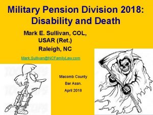 Military Pension Division 2018 Disability and Death Mark