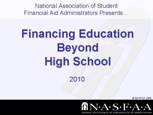 National association of financial aid administrators