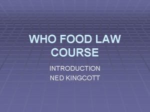 International food law