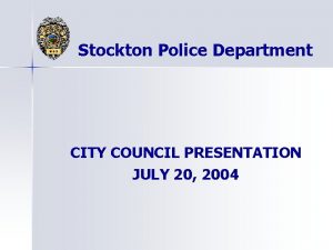 Stockton police reports Stockton police reports