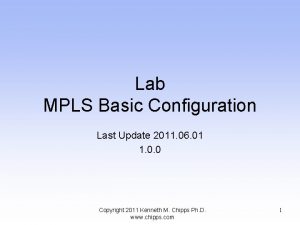 Mpls basic configuration