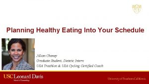 Planning Healthy Eating Into Your Schedule Jillian Chaney