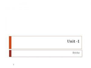 Bricks classification