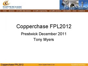 Copperchase FPL 2012 Prestwick December 2011 Tony Myers