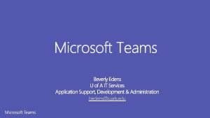 Microsoft teams uark