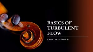 Turbulent flow definition