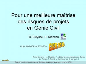 Pour une meilleure matrise des risques de projets