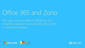 Zoho office 365