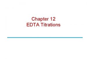 Displacement titration