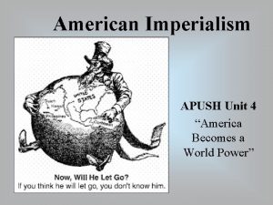 What is imperialism apush