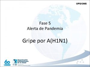 OPSOMS Fase 5 Alerta de Pandemia Gripe por