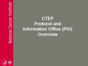Ctep protocol