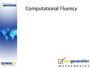 Computational fluency