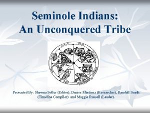 Seminole creation story Seminole creation story