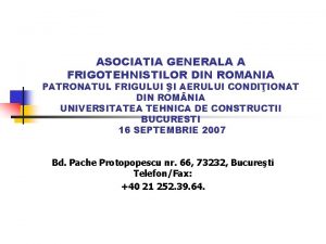 Asociatia frigotehnistilor