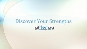 Discover Your Strengths Subtitle Learn where you best