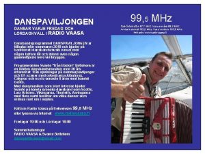 Radio vaasa danspaviljongen