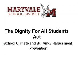 The Dignity For All Students Act School Climate