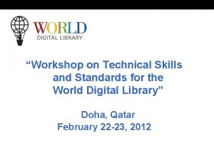 OSI WEB SERVICES World Digital Library www wdl