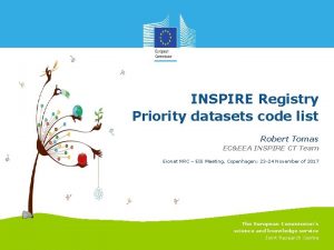 INSPIRE Registry Priority datasets code list Robert Tomas