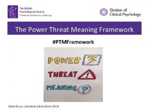 Power threat meaning framework example
