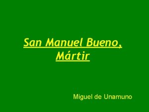 Resumen manuel bueno martir