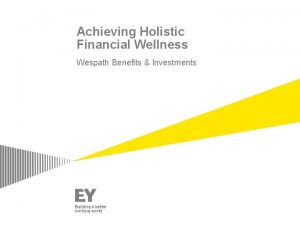 Holistic financial wellness