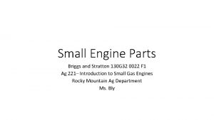 Small engine parts identification Small engine parts identification