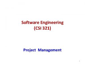Csi in project management