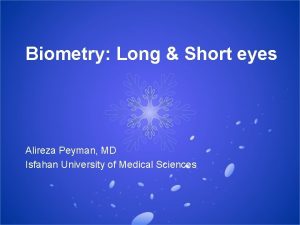 Biometry Long Short eyes Alireza Peyman MD Isfahan