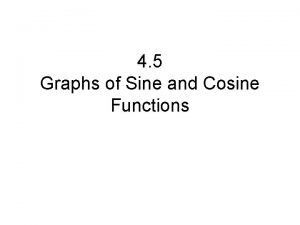 4 5 Graphs of Sine and Cosine Functions
