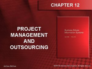 Project management outsourcing