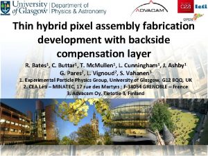 Thin hybrid pixel assembly fabrication development with backside