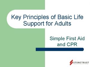 Principles of basic life support