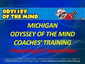 Odyssey of the mind michigan