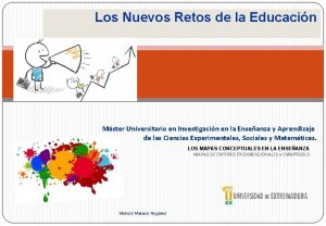 Los Nuevos Retos de la Educacin Mster Universitario