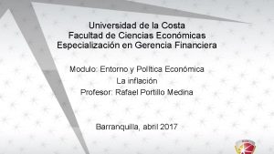 Universidad de la Costa Facultad de Ciencias Econmicas